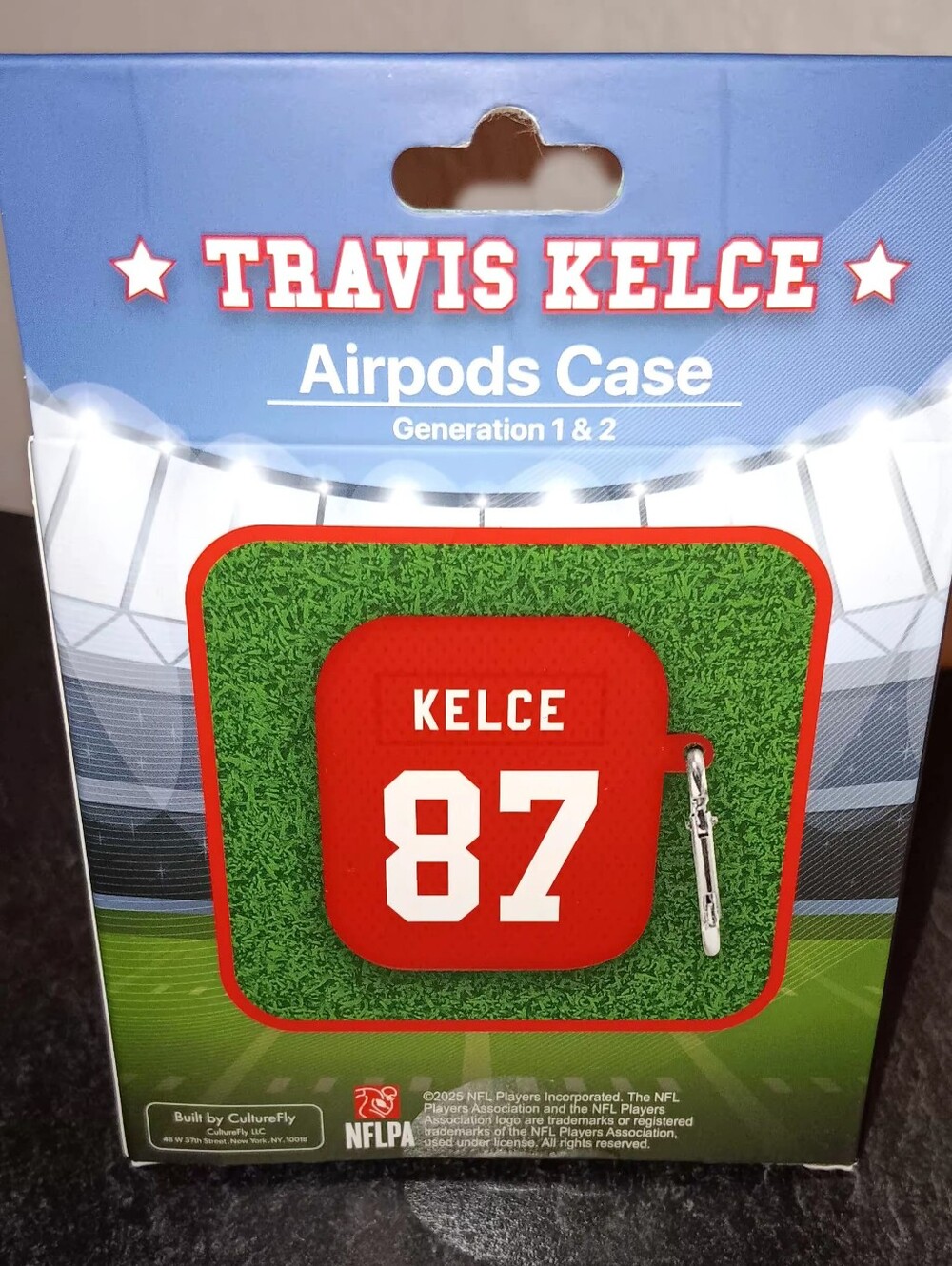 NFL Travis Kelce Red AirPods Case Cover - '87'